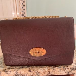 Mulberry large classic grain leather bag.